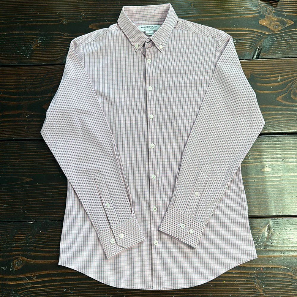 Mizzen and Main Men’s Medium Trim Leeward Button Up Dress Shirt